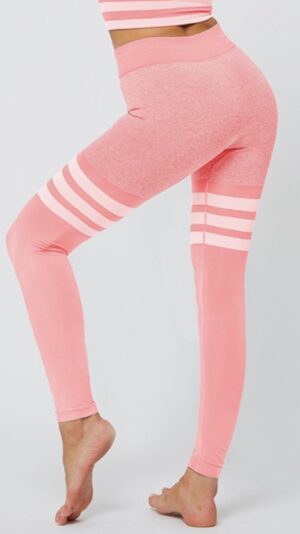 Leggings 3 bande Rose clair