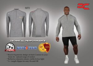 T-shirt gris avec manches longues