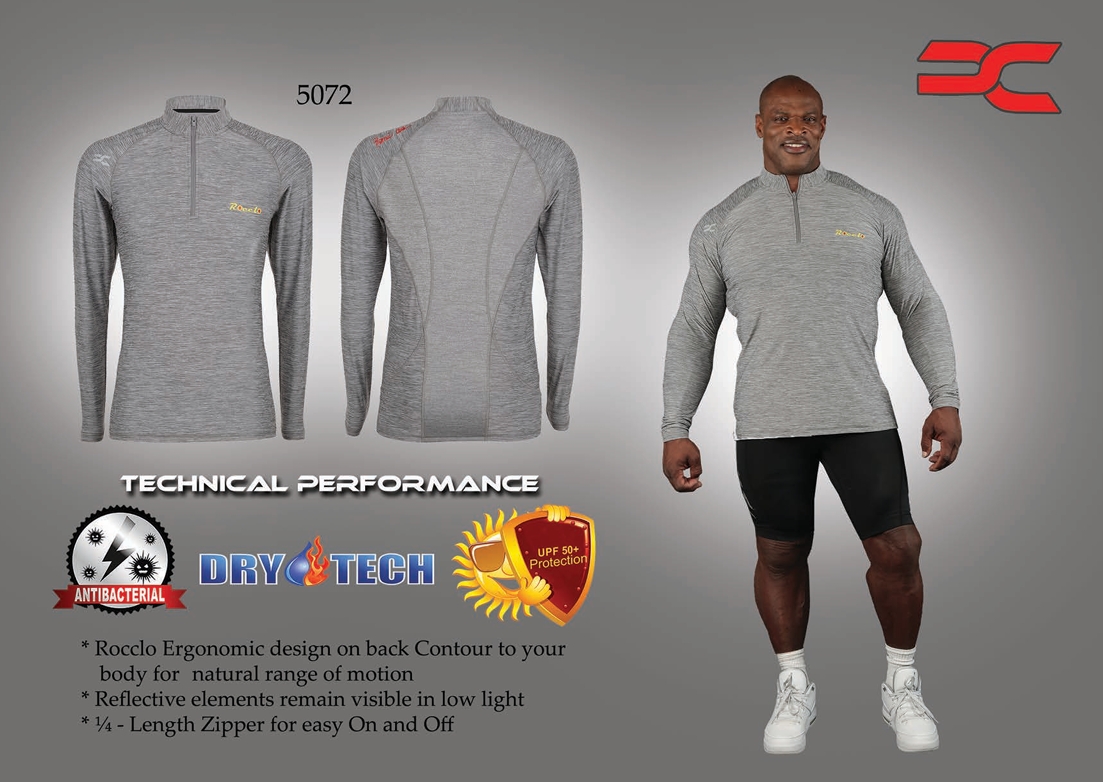T-shirt gris avec manches longues