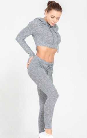 Training + Body court longues manches Gris