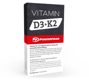 Vitamines D3 & K2 - 90 tabs