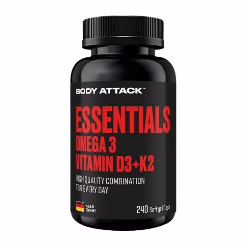 Essentials Omega 3 + Vitamines D3 & K2 - 240 caps